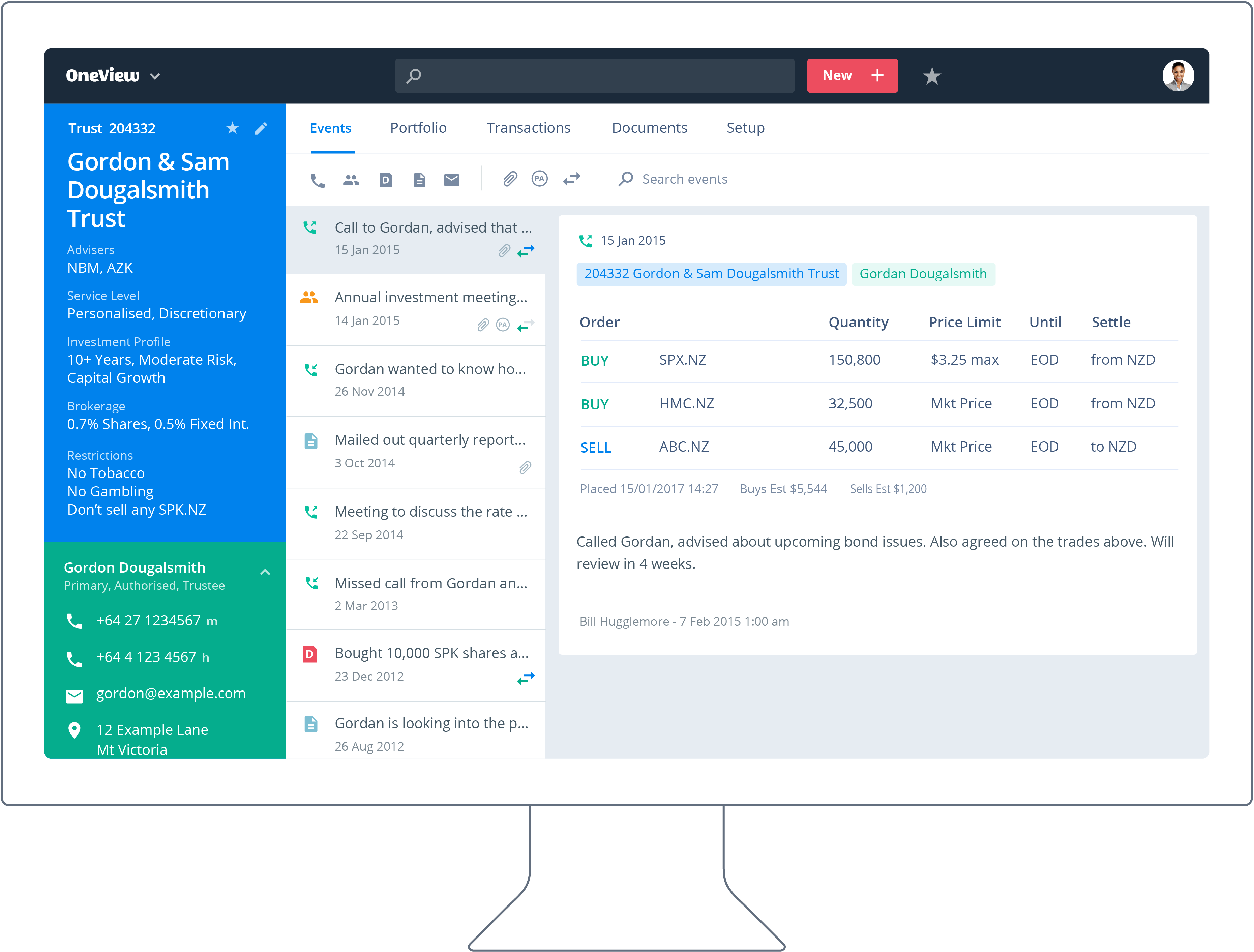 OneView Account